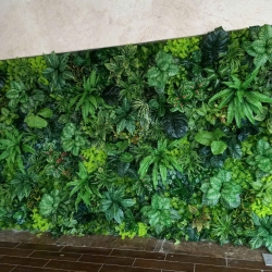 Thi công tường cỏ 04