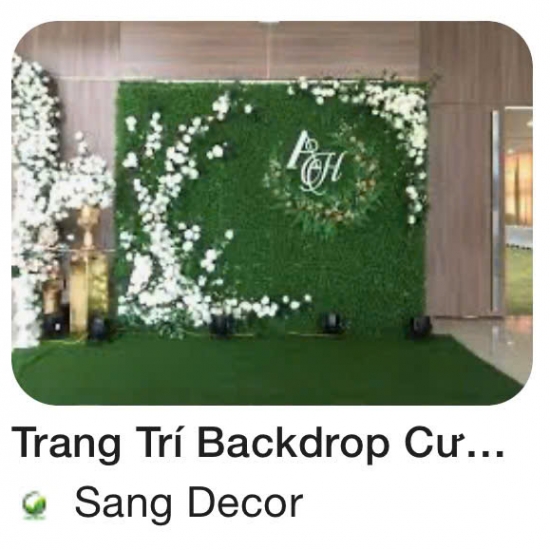 Trang Trí Backdrop Cưới - Sự Kiện 06