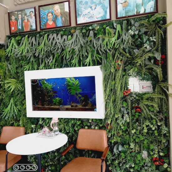 Thi công tường cây 04